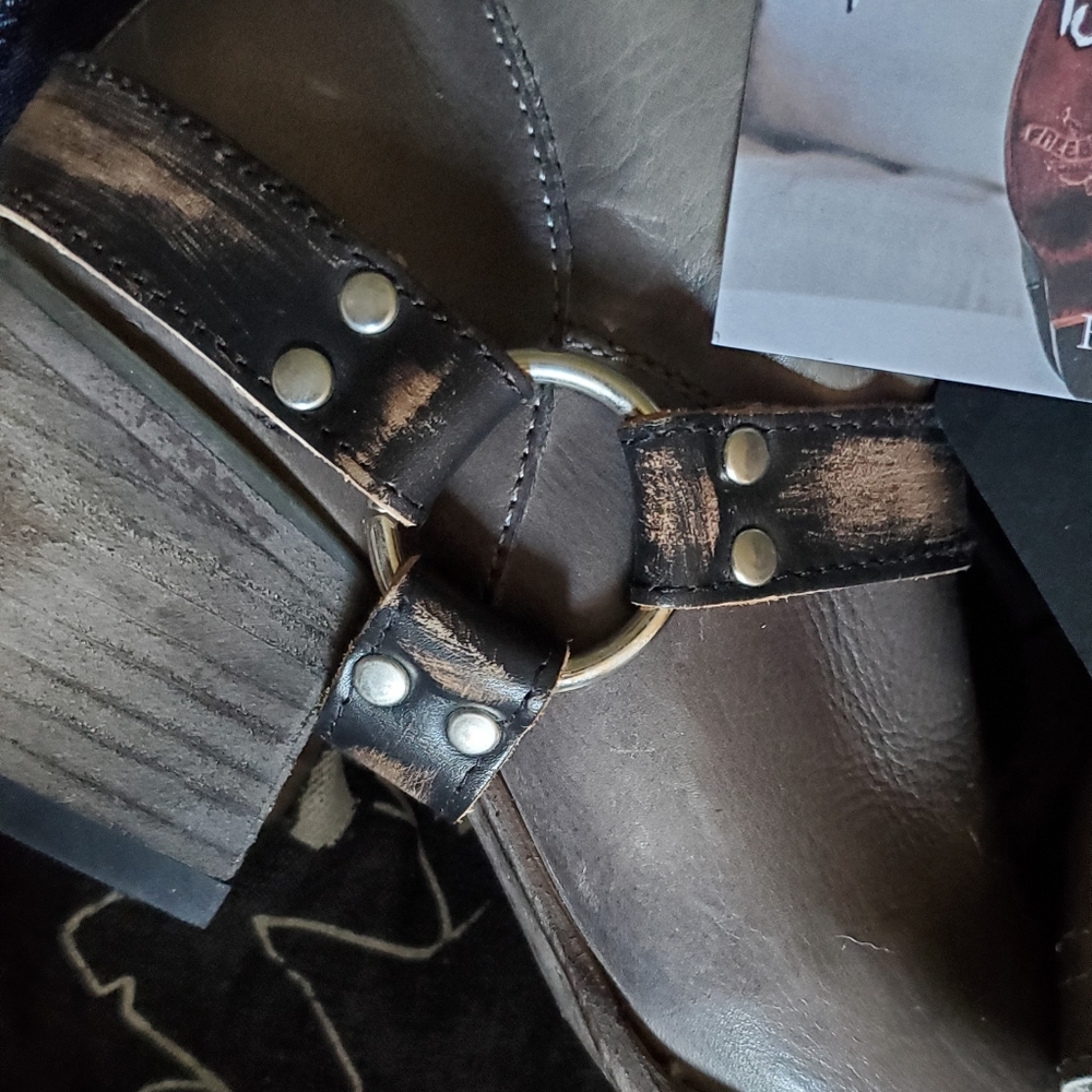 New $325 FREEBIRD Stores Shawna Stone Western Harness Cowboy Boots 8 NIB Steven - Picture 6 of 8